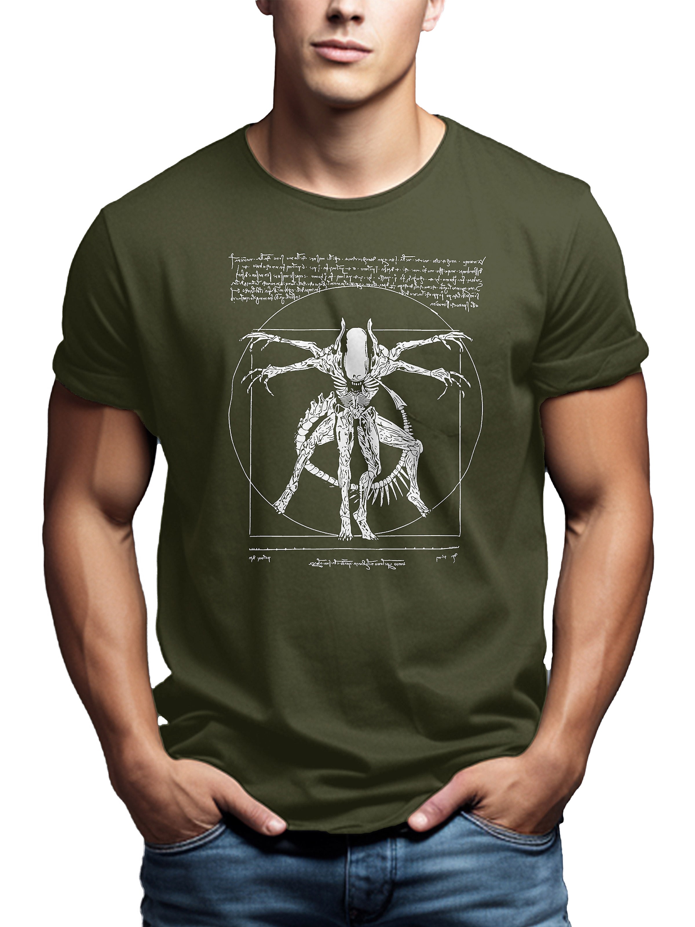 MAKAYA Shirt 'Alien' in Green
