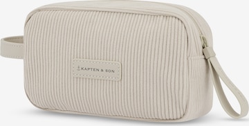 Kapten & Son Toilettilaukku 'Trosa' värissä beige: etupuoli