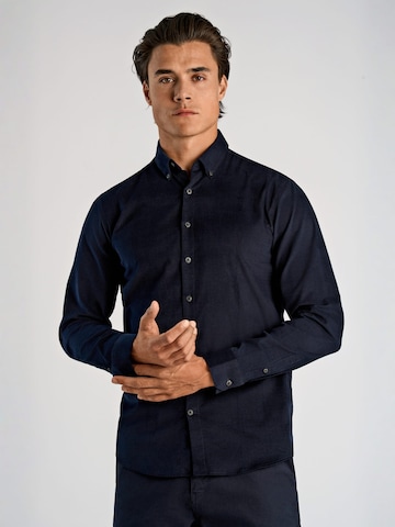 Lindbergh Regular fit Overhemd in Blauw