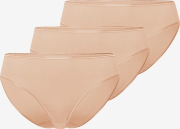 Hanro Panty 'Cotton Seamless' in Beige: front