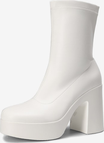 Boots 'DREAM PAIRS Damen Stiefel Stiefeletten' Dream Pairs en blanc : devant