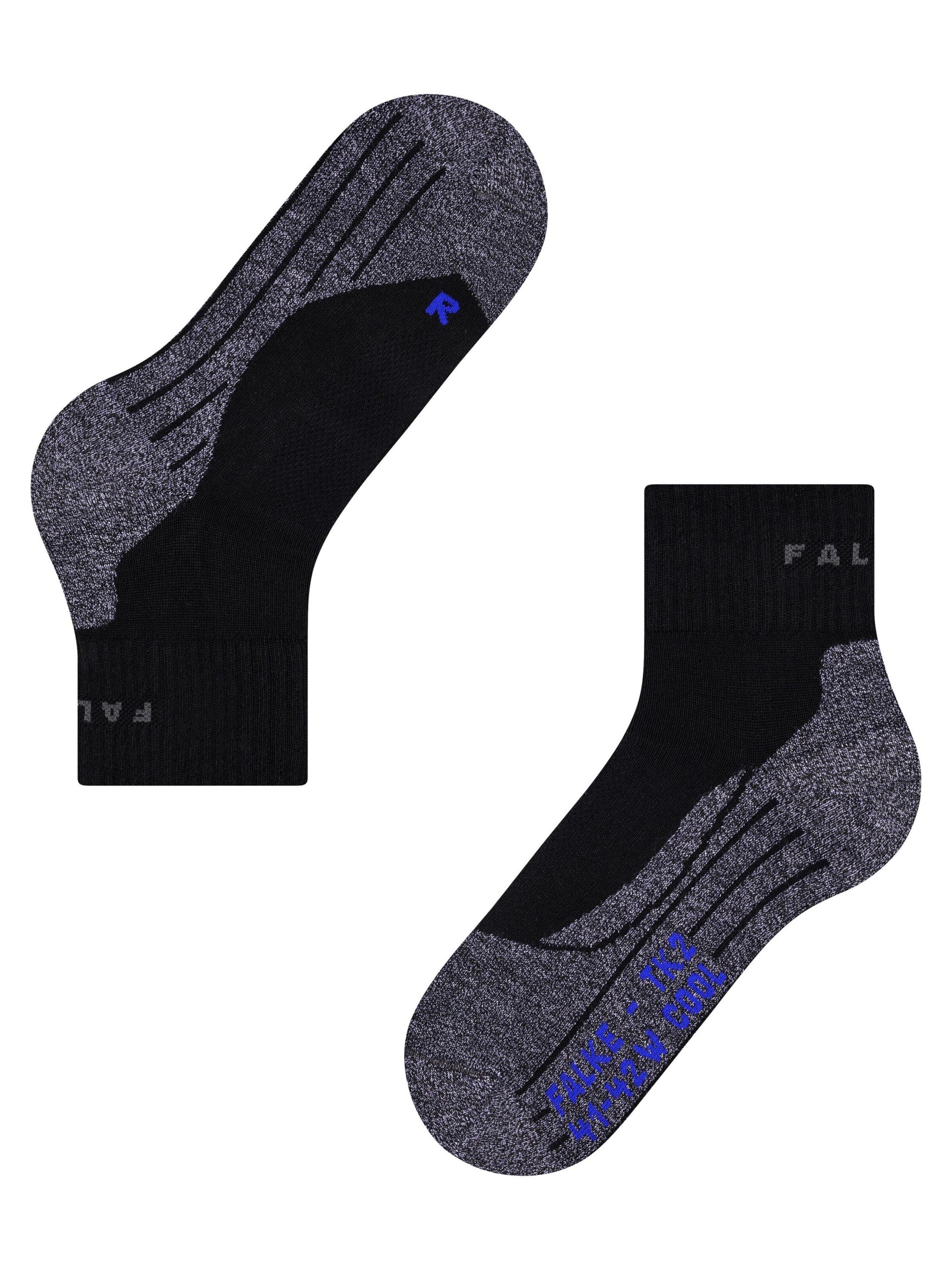 FALKE Athletic Socks 'TK2 Explore Cool Short' in Black