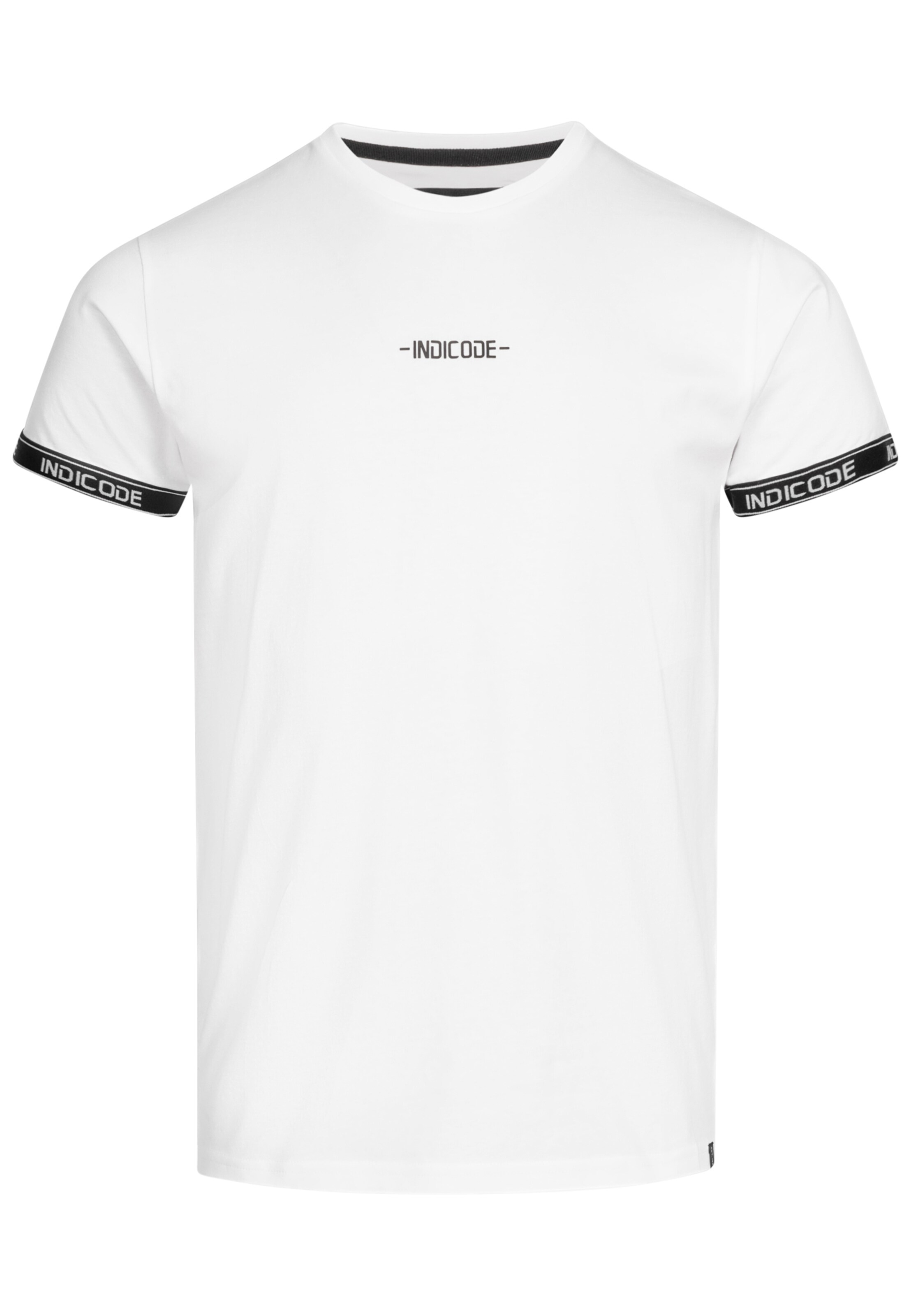 INDICODE JEANS Shirt 'Lutzy' in Wit: voorkant