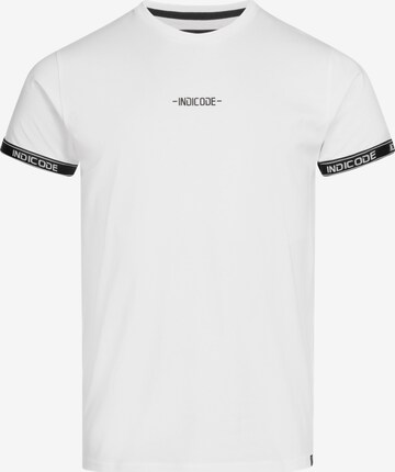 T-Shirt 'Lutzy' INDICODE JEANS en blanc : devant