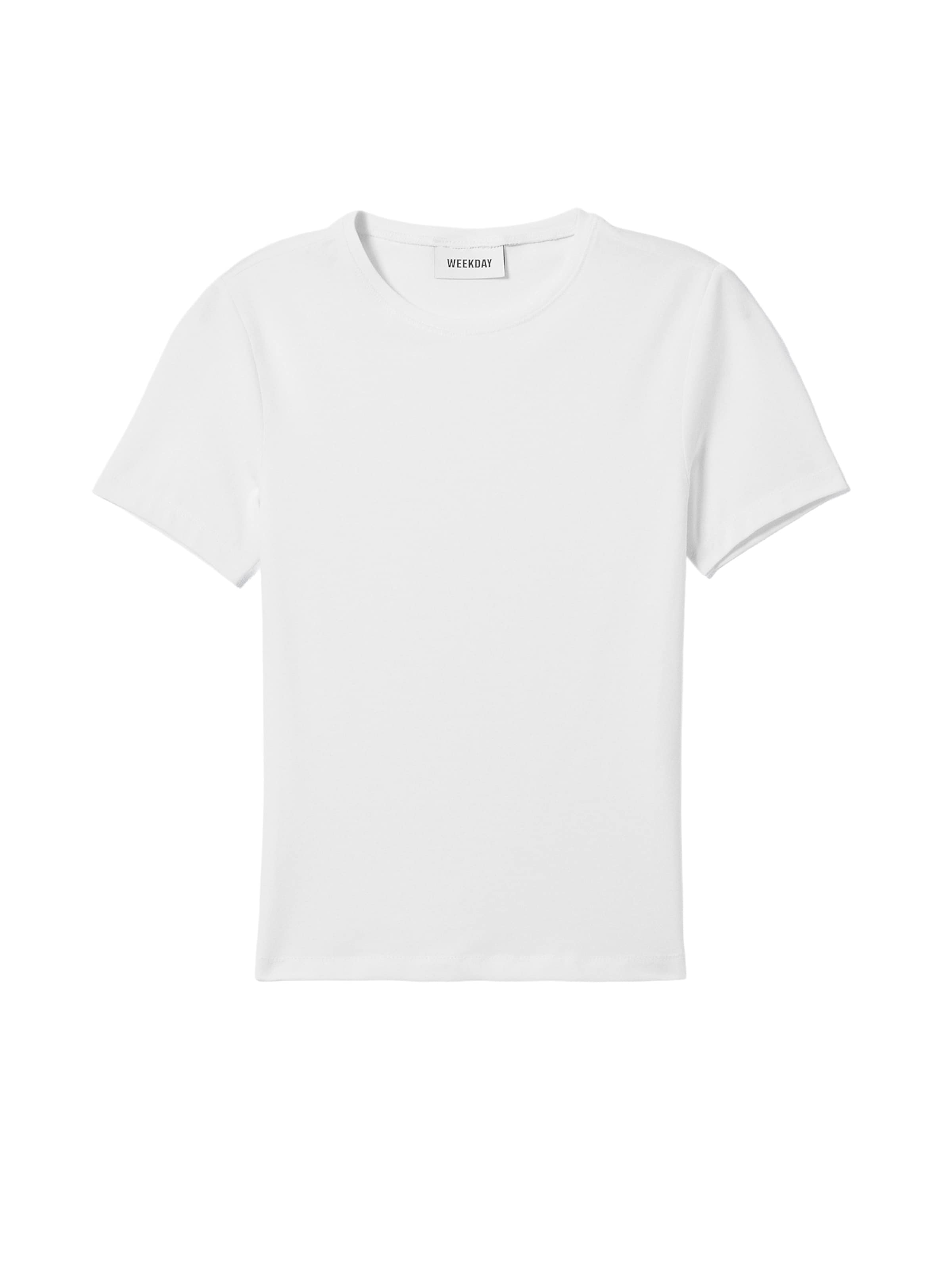 WEEKDAY Tričko – bílá: přední strana