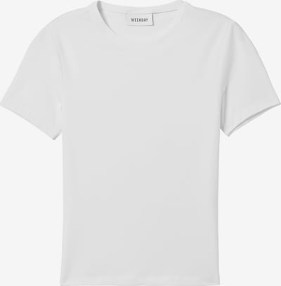 WEEKDAY T-Krekls, krāsa - balts, Preces skats