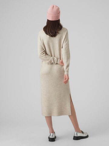 Robes en maille 'VMLefile' VERO MODA en beige