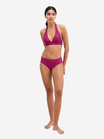 Bas de bikini ' Abstract Leaf ' Marc O'Polo en rose : devant