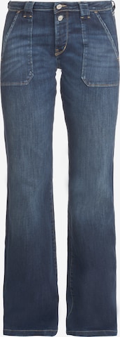 Le Temps Des Cerises Regular Jeans 'FLARE' in Blauw: voorkant