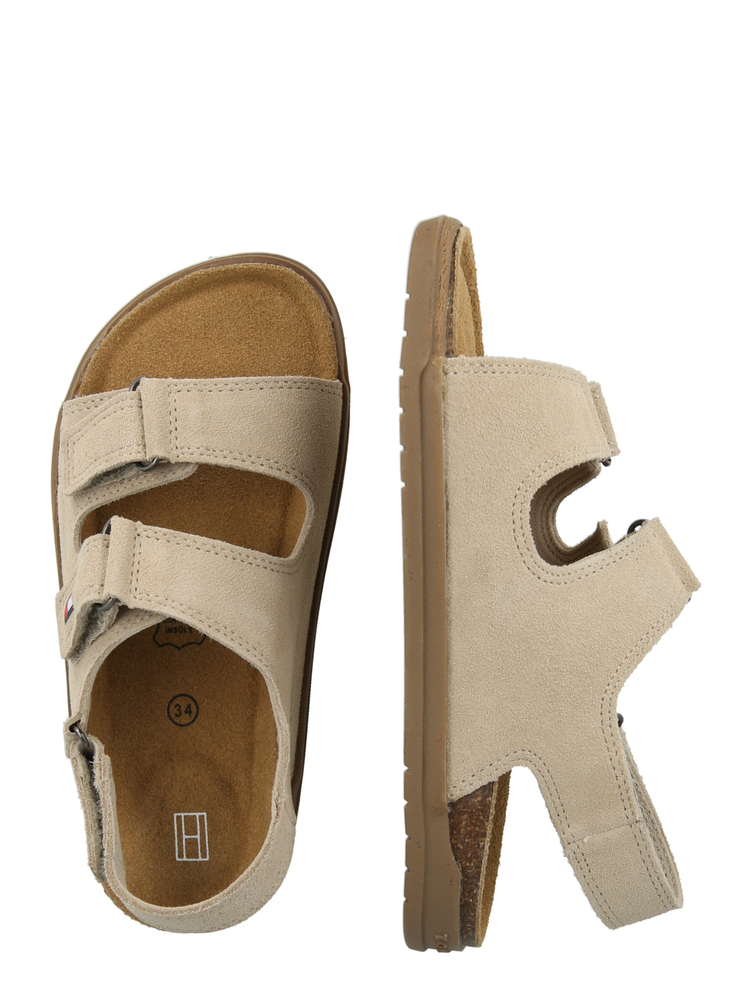 TOMMY HILFIGER Buty otwarte w kolorze beżowy