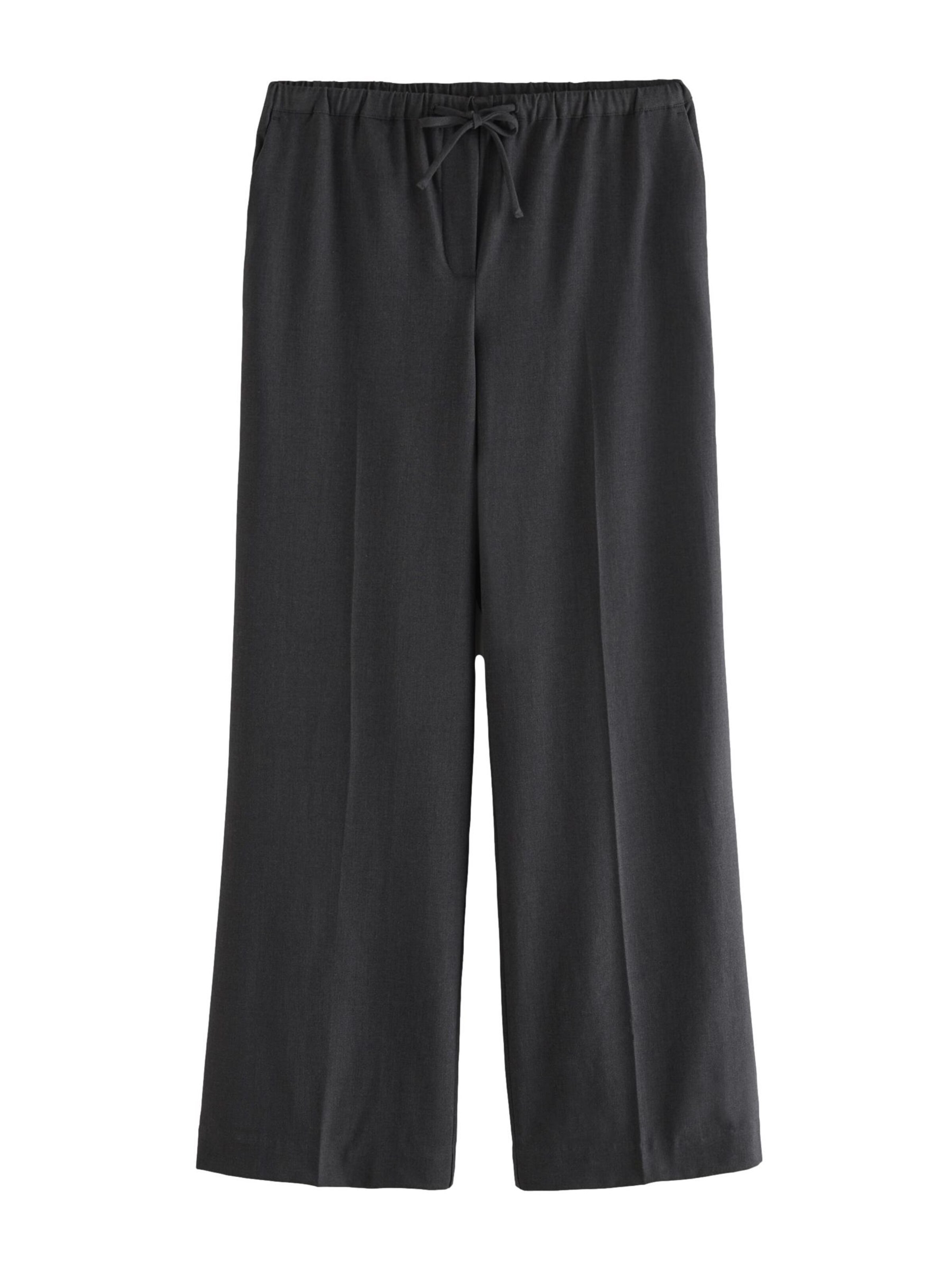 Next Wide Leg Hose in Grau: Vorderseite