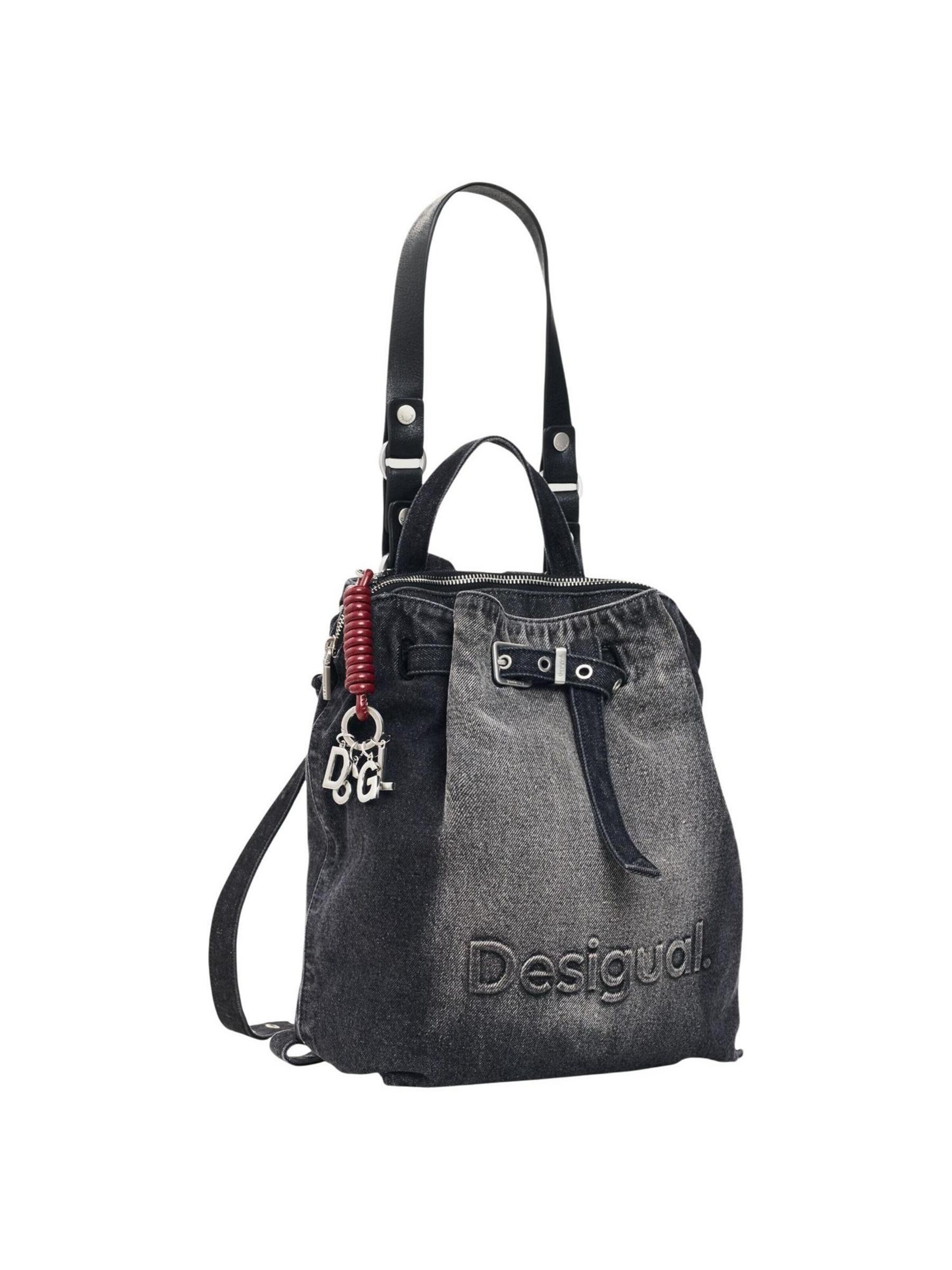 Desigual - Mochila 'BACK_HALF LOGO 26WAKD04' en negro
