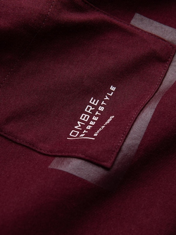 Ombre Shirt in Red
