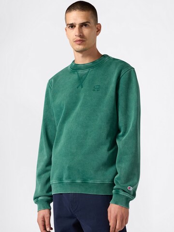 Champion Authentic Athletic Apparel - Sudadera en verde: frente