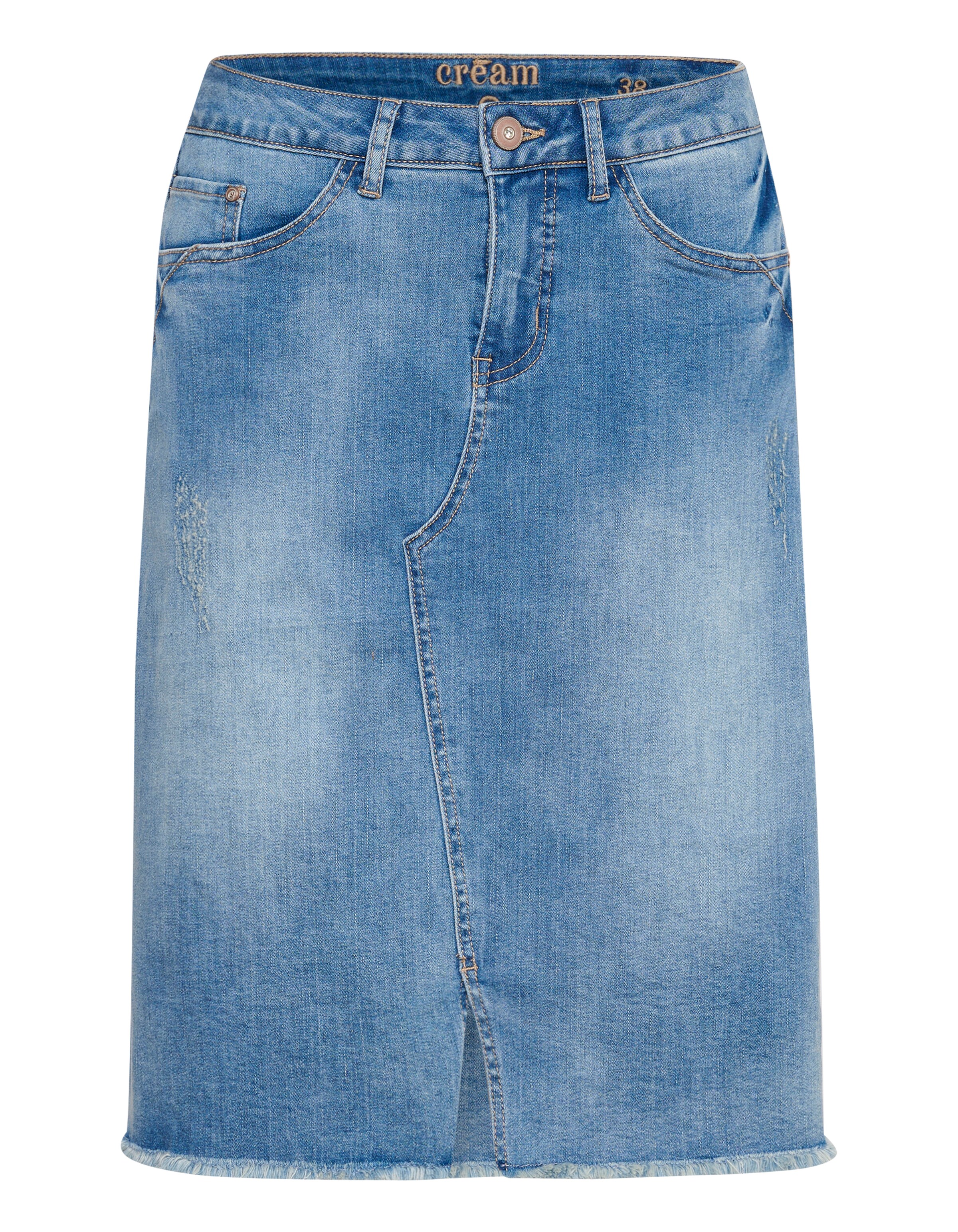 Jupe 'Kammie' Cream en bleu : devant