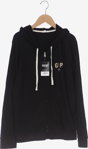 GAP Sweatshirt & Zip-Up Hoodie in L in Black: front