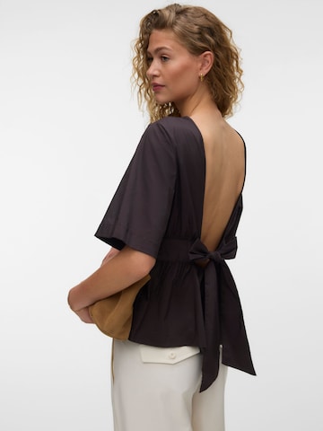 VERO MODA Bluse 'VMLOTUS' in Braun