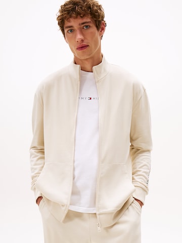 TOMMY HILFIGER Sweat jacket in Beige: front