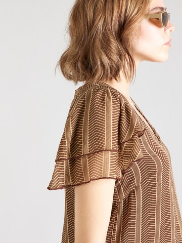 VILA Blouse 'NORA' in Brown