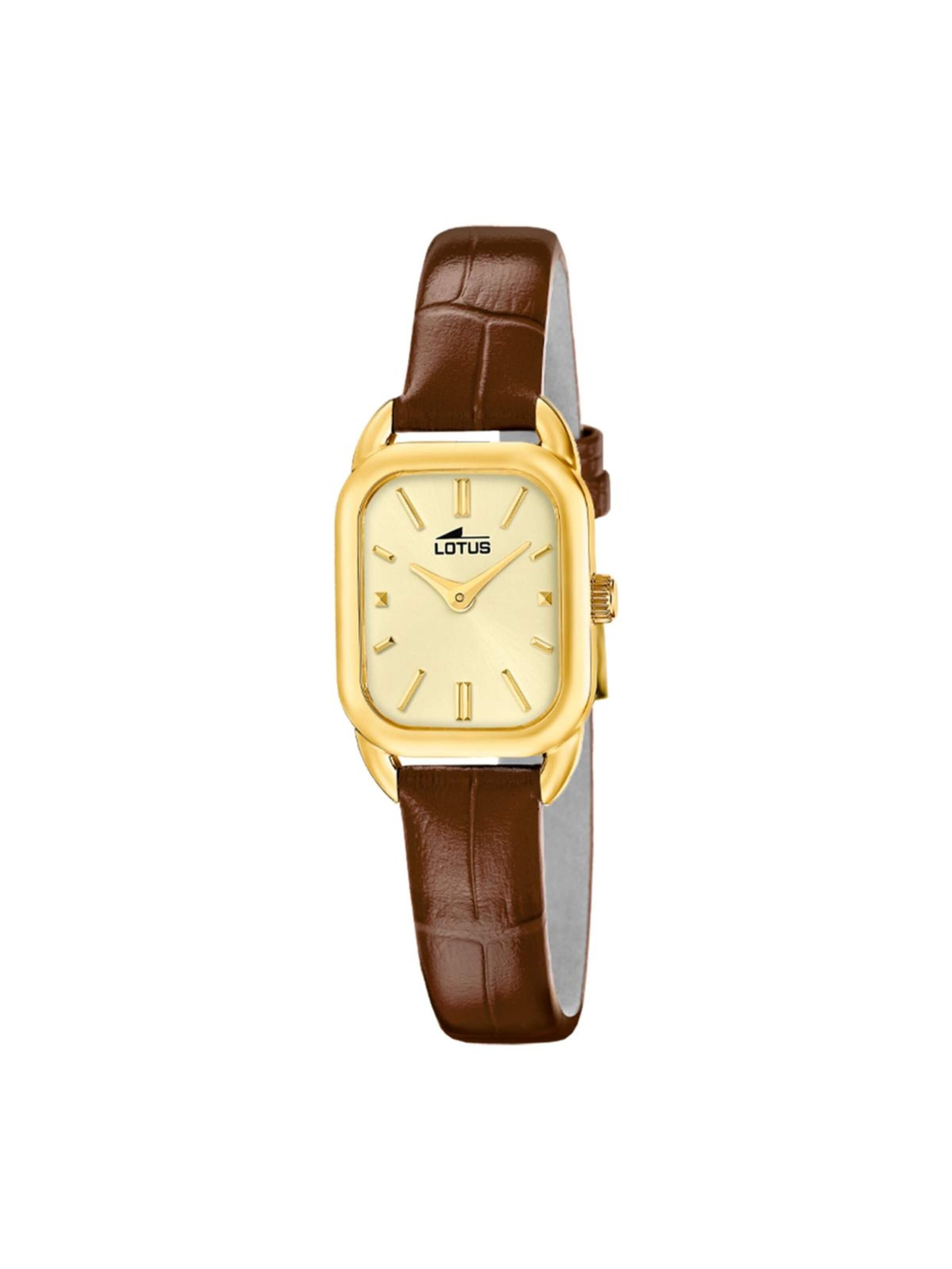 Lotus Analog Watch '2gether' in Brown: front