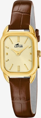 Lotus Analog Watch '2gether' in Brown: front