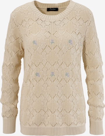 Aniston CASUAL Pullover in Beige: predná strana