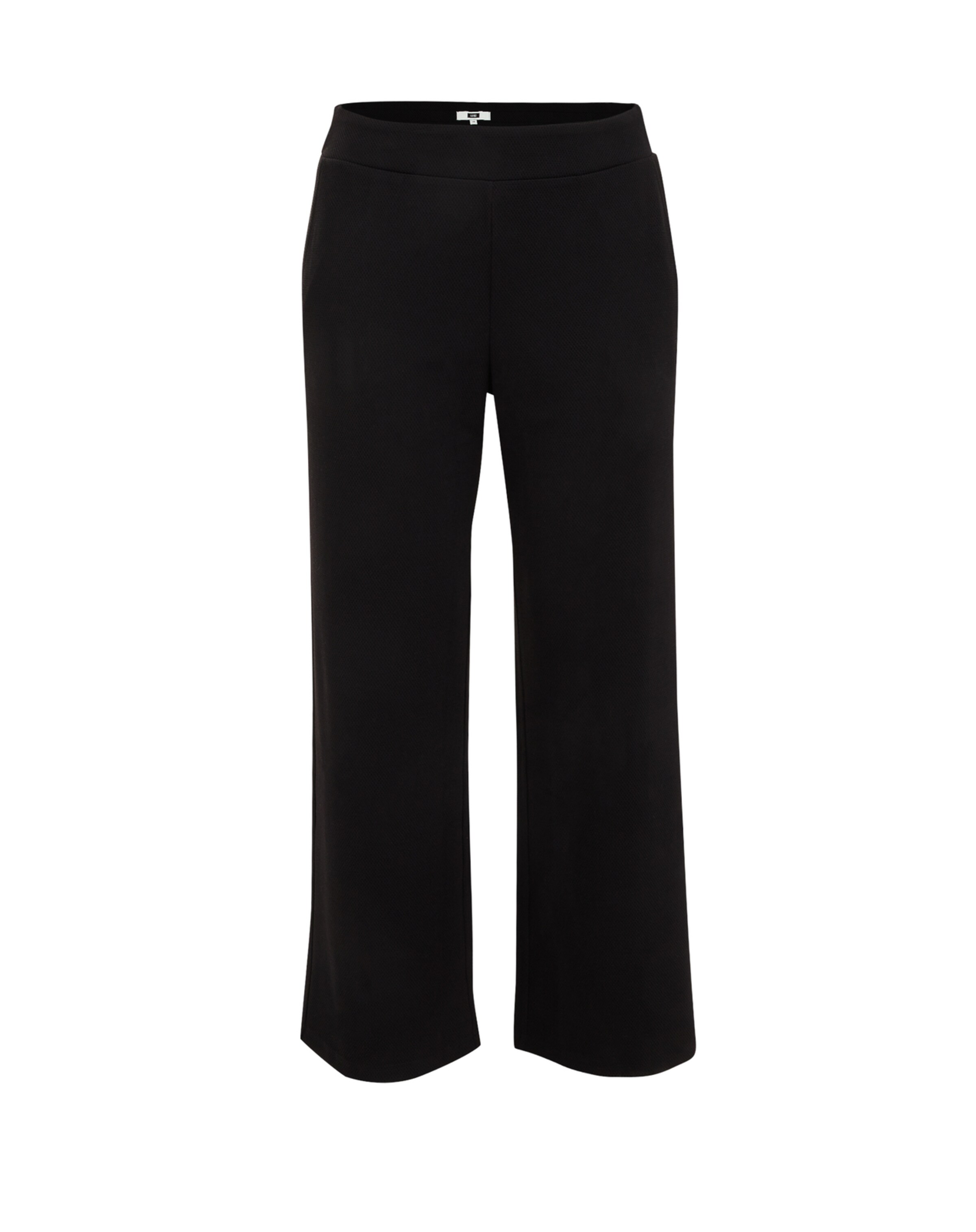 juoda WE Fashion Plačios klešnės Kelnės: priekis