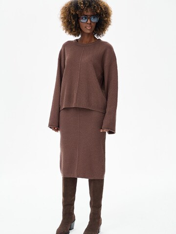 Blue Shadow Sweater in Brown