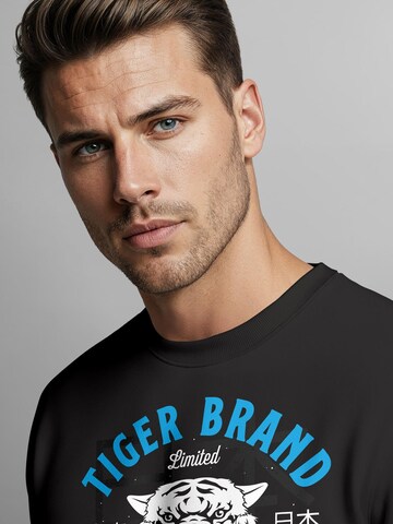 Neverless Sweatshirt 'Tiger'‌‌‌‌‌‌‌‌ in Schwarz