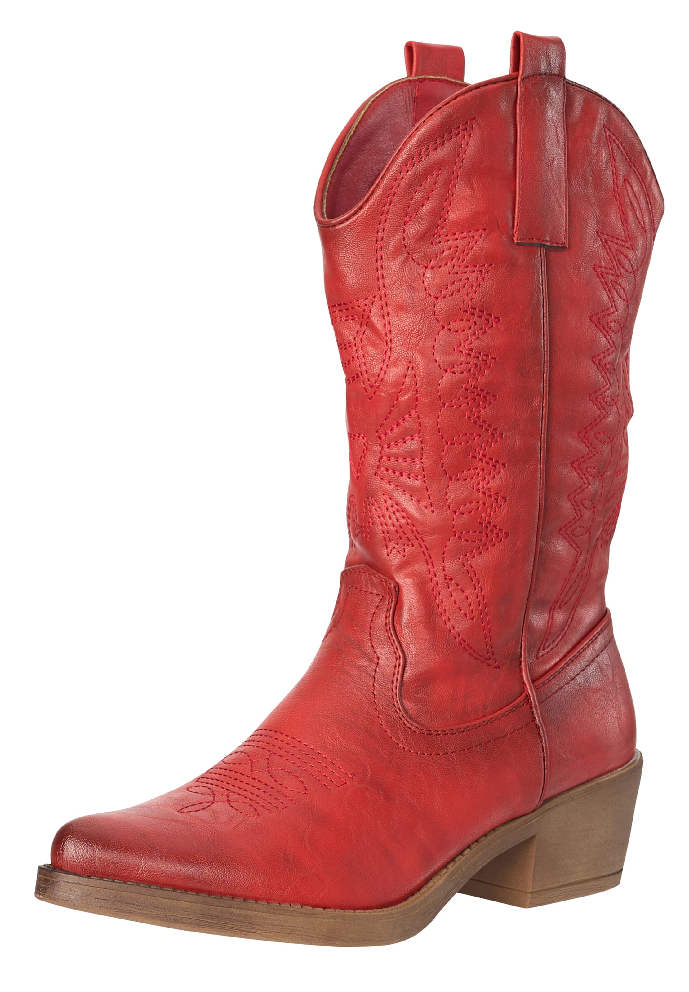 Elara Comwboystøvler i rød: forside