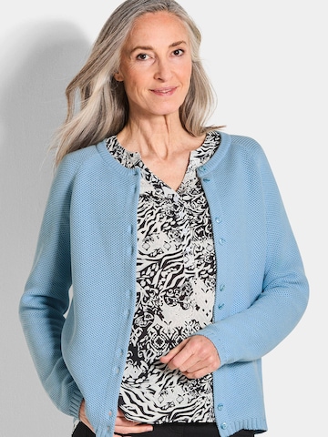 Goldner Gebreid vest in Blauw: voorkant