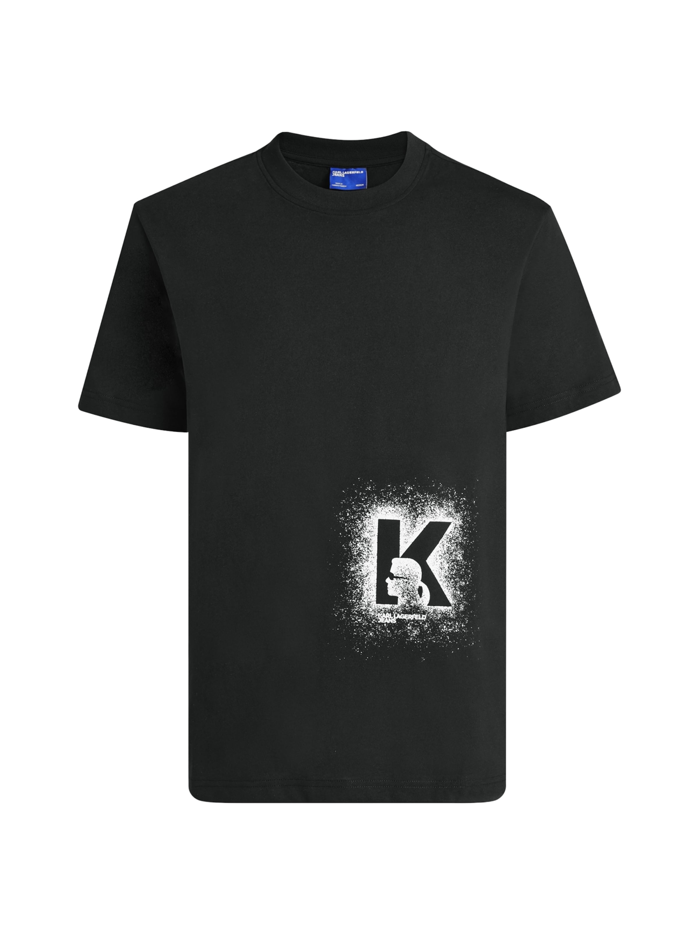 KARL LAGERFELD JEANS - Camisa em preto: frente