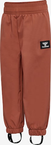 Hummel Regular Outdoor Pants 'JUPITOR TEX MINI SOFTSHELL' in Brown