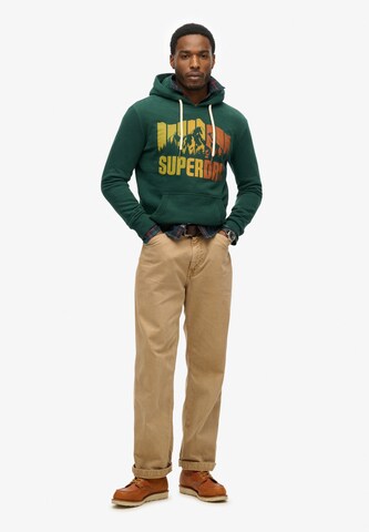 Superdry Sweatshirt 'Mountain Regenbogen' in Groen