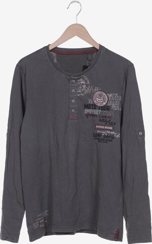 CAMP DAVID Shirt in L in Grey: front