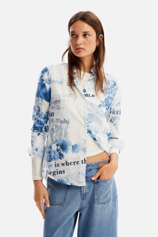 Chemisier Desigual en blanc : devant