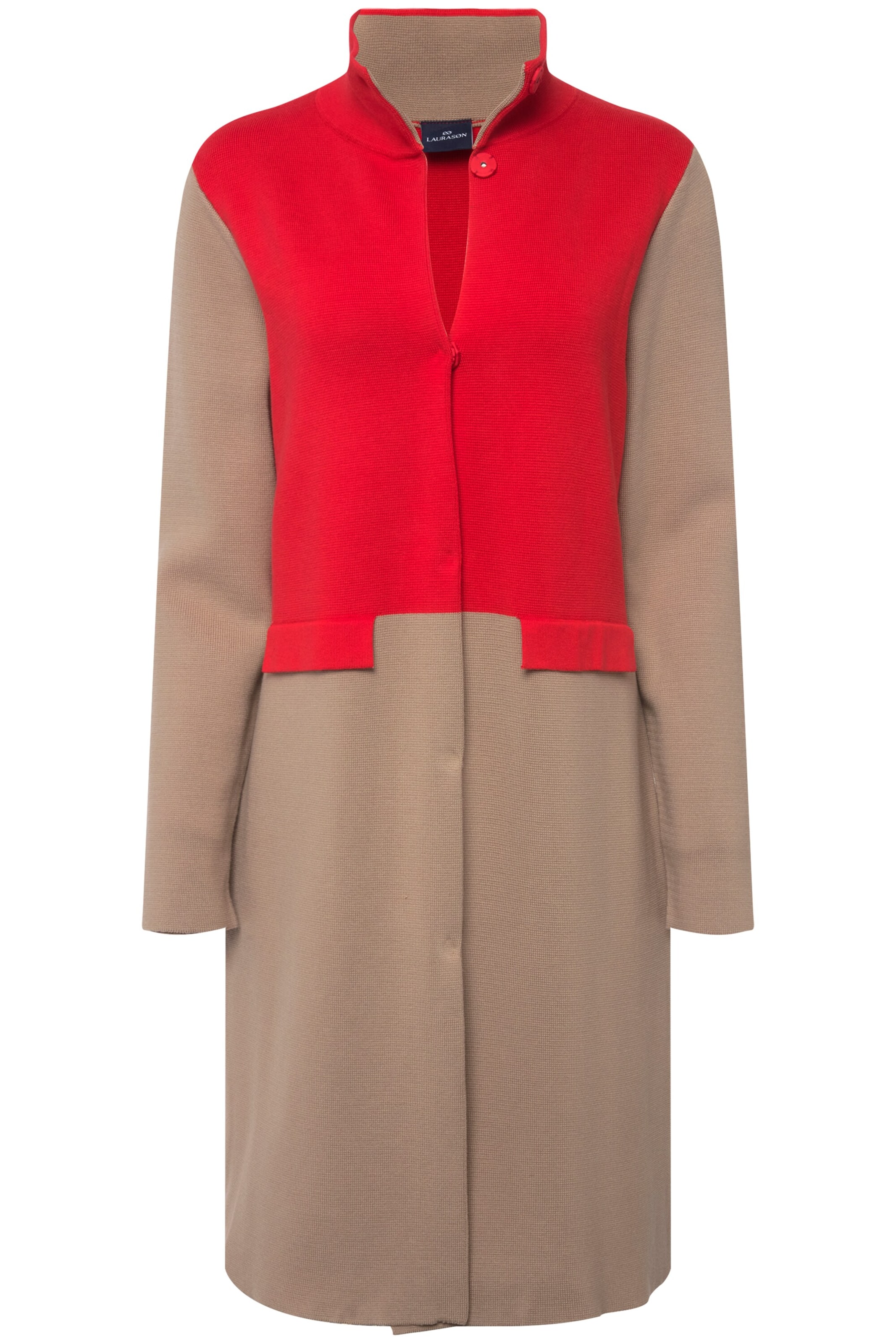 LAURASØN Strickjacke in Beige: Vorderseite