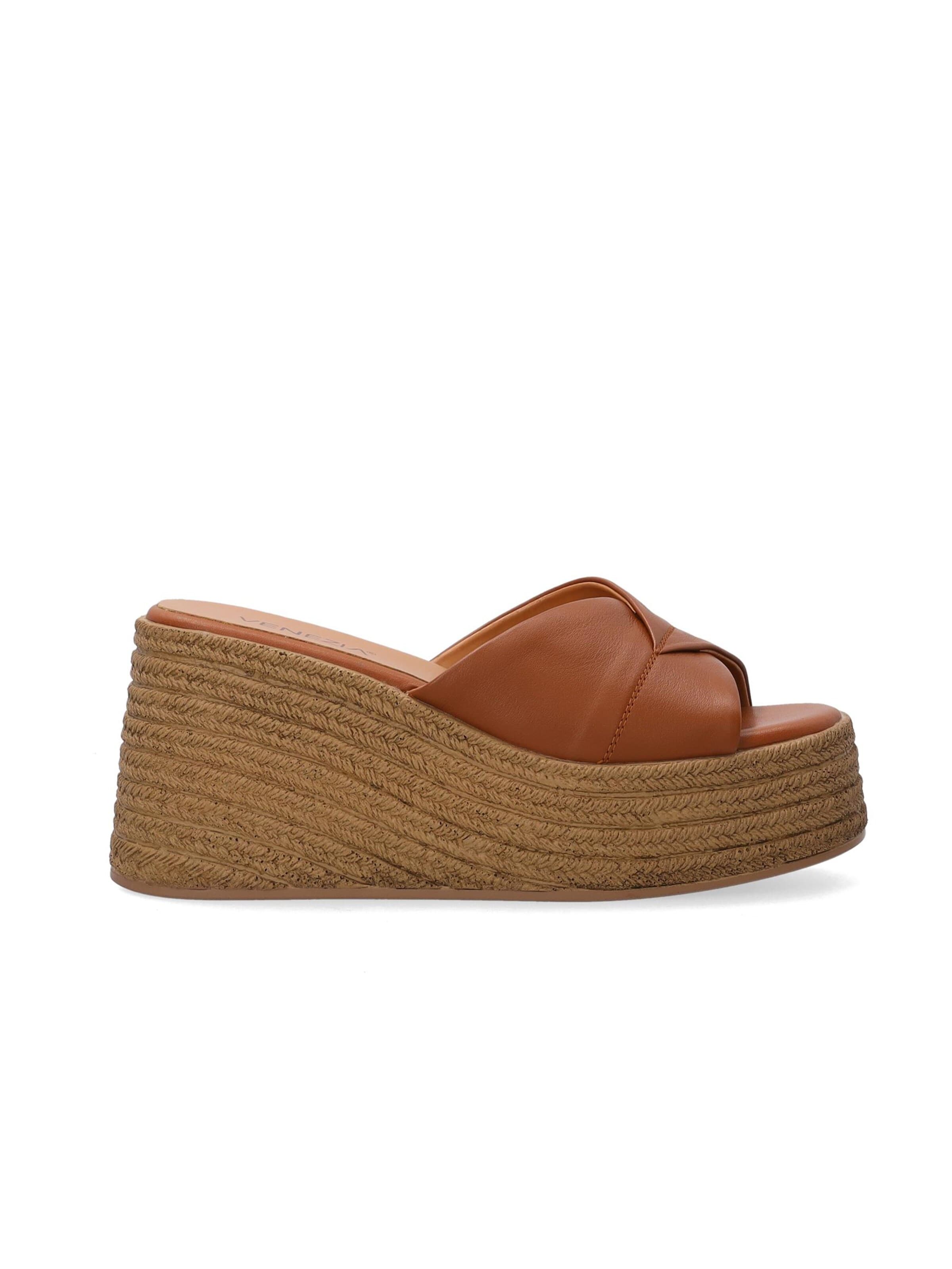 VENEZIA Mules in Brown: front