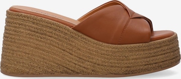 VENEZIA Mules in Brown: front