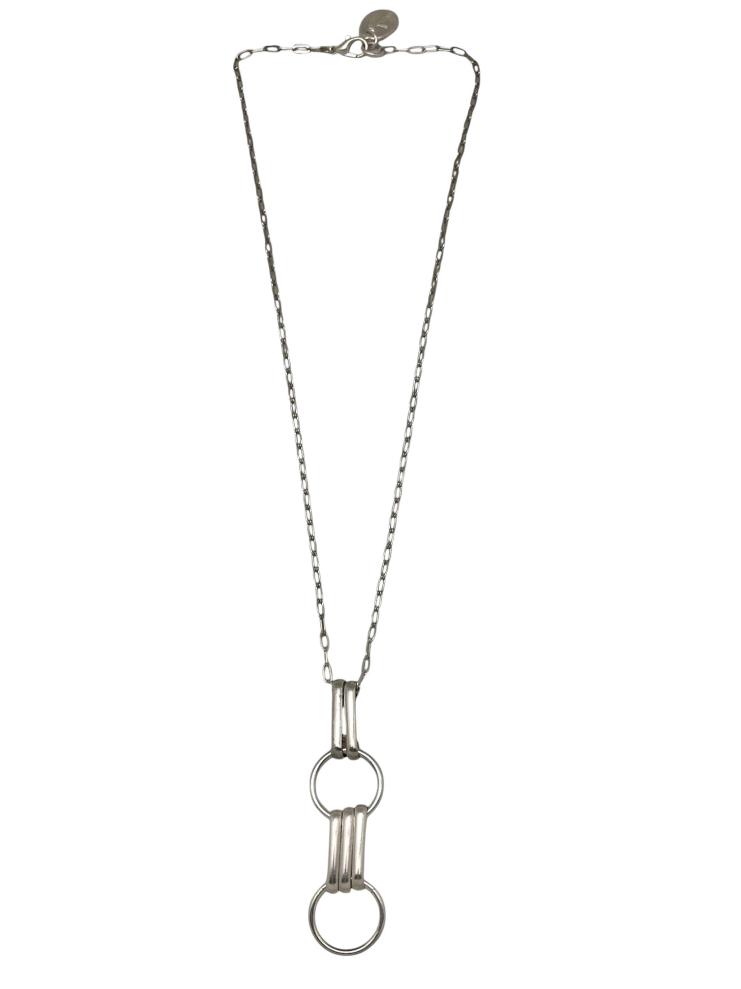 Gloria Mago Necklace '2For2 pendant necklace with 10µ silver chain' in Silver: front
