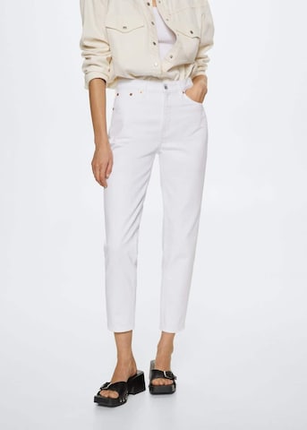 MANGO Regular Jeans in White: front