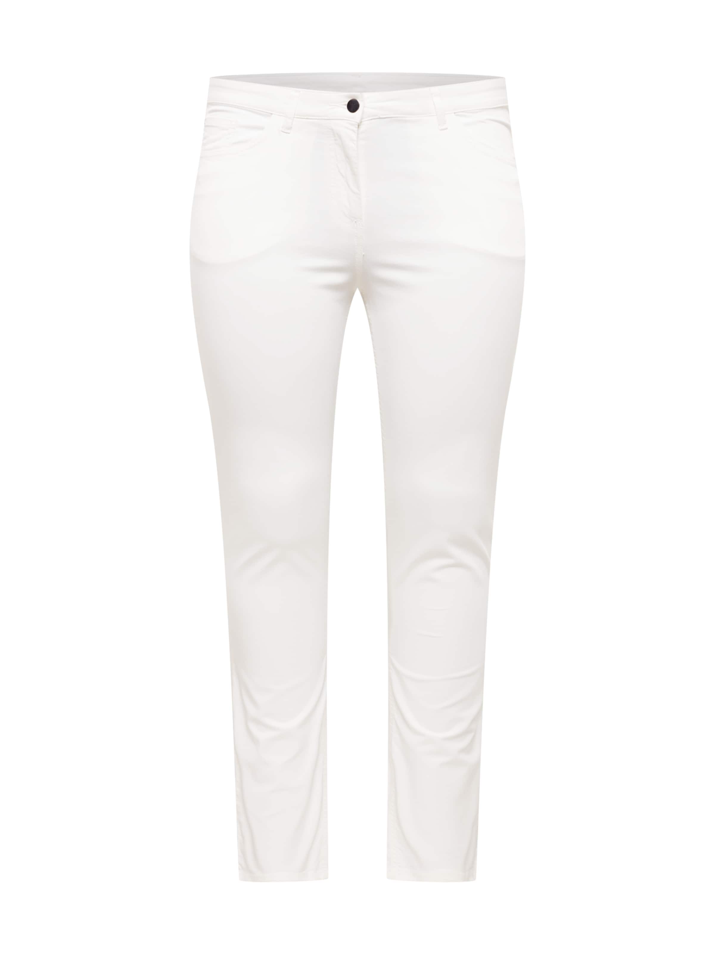 Persona by Marina Rinaldi Úzky strih Nohavice 'RECCO' - Biela: predná strana
