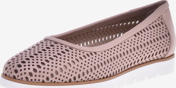 Baldinini Ballet Flats in Beige: front