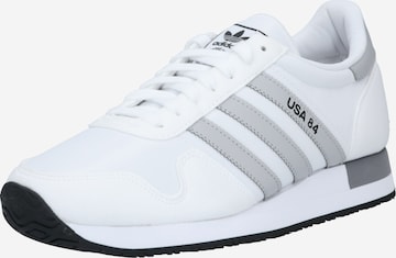 ADIDAS ORIGINALS - Zapatillas deportivas bajas 'USA 84' en blanco: frente