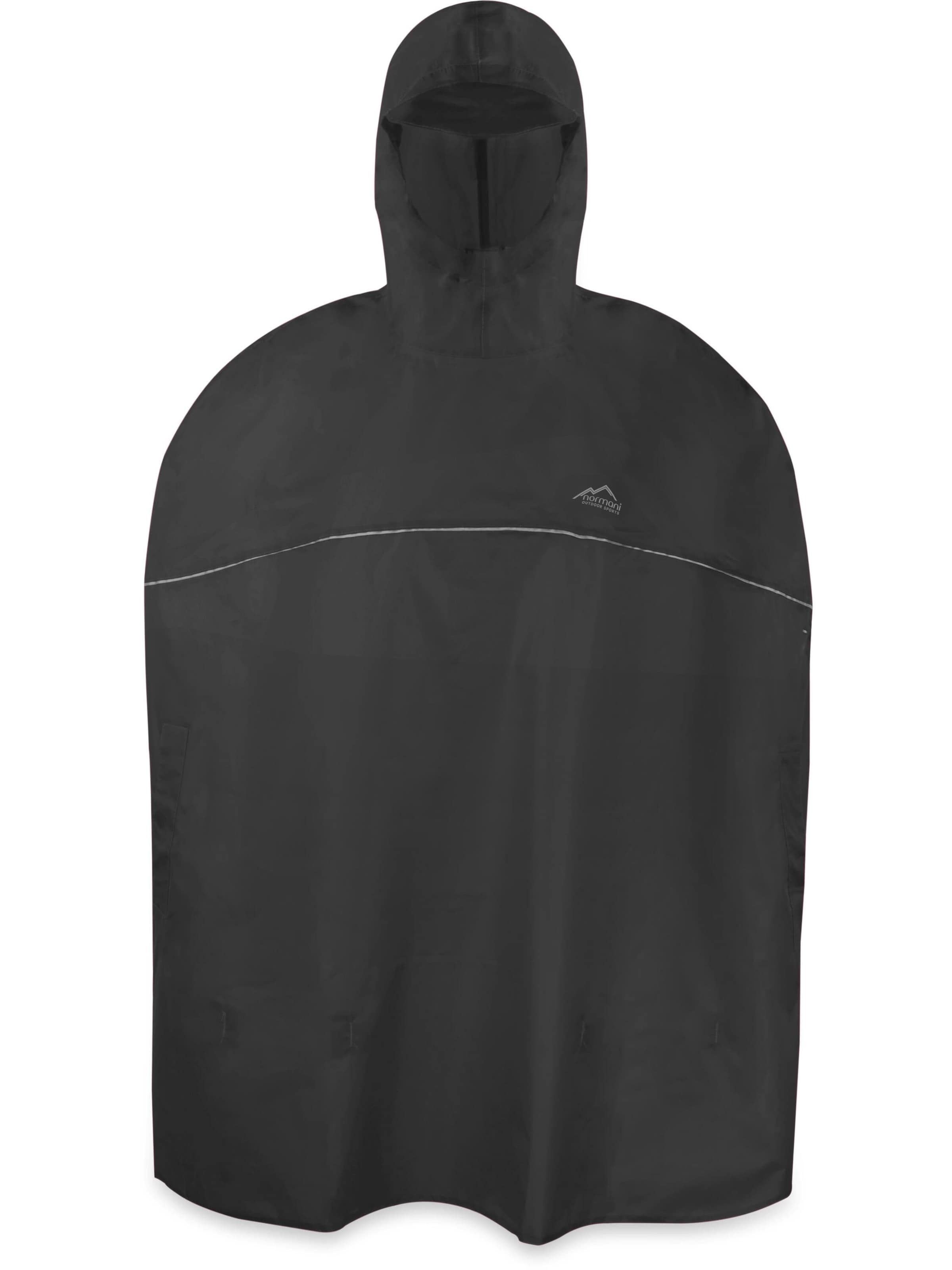 Veste fonctionnelle 'Cherrapunji' normani en noir : devant