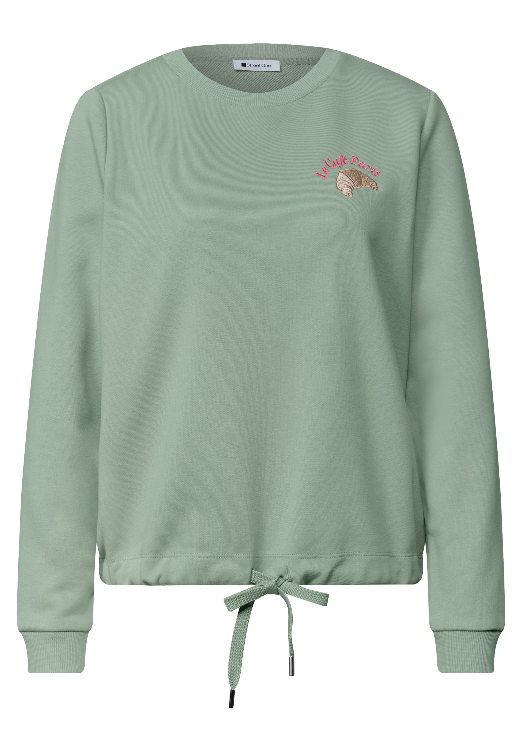 STREET ONE Sweatshirt in Grün: Vorderseite