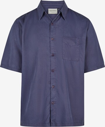Cleptomanicx Button Up Shirt 'Easy' in Blue: front