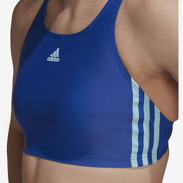 ADIDAS SPORTSWEAR Бюстие Спортни бански тип бикини '3-Stripes' в синьо