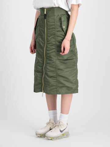 ALPHA INDUSTRIES Skirt in Green: front