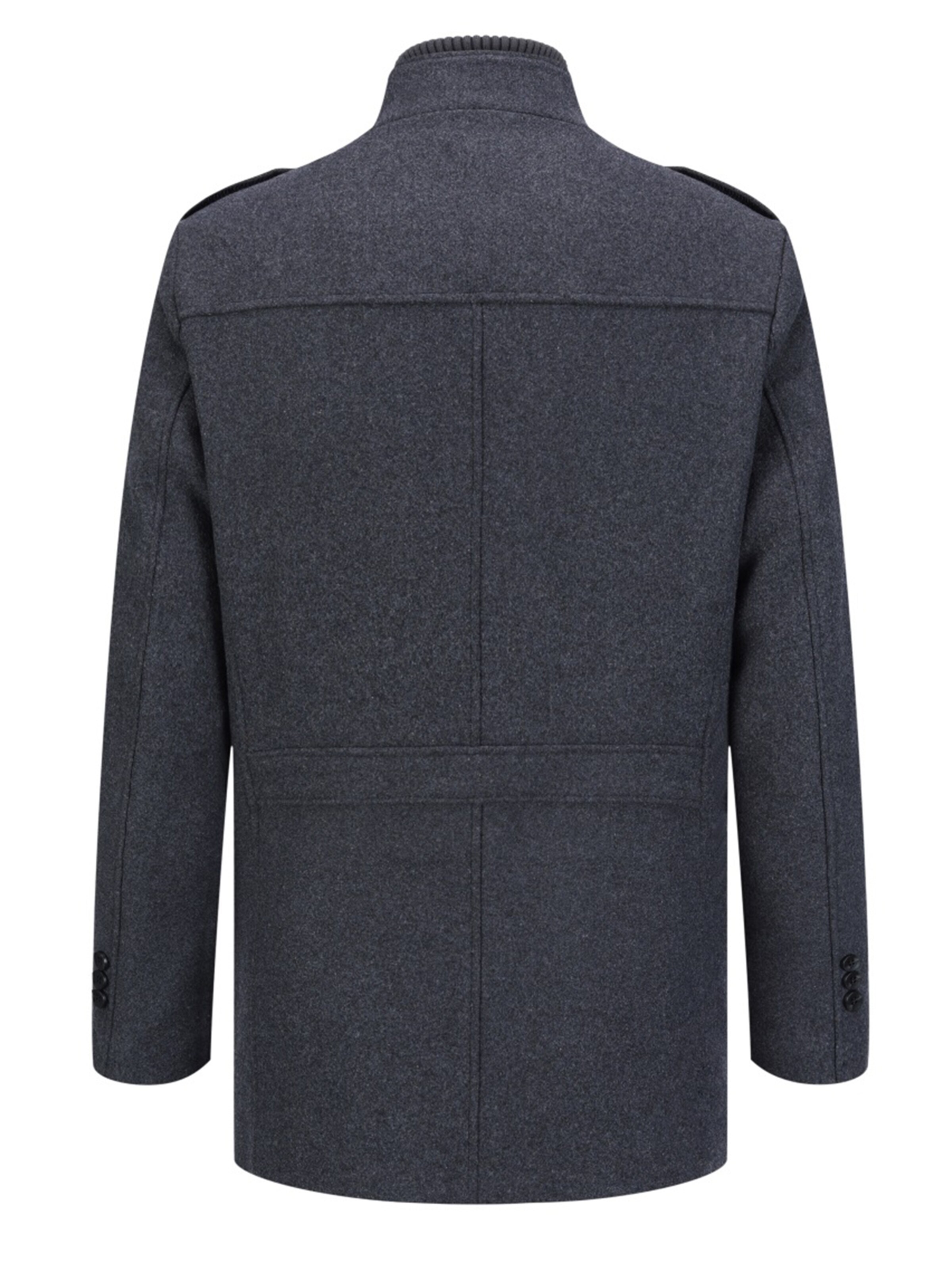 ALLTHEMEN Winter Coat 'Winterruhe' in Grey